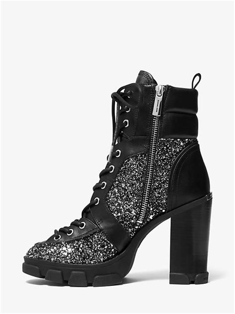 Ridley Glitter and Leather Lace